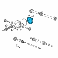 OEM 2018 Cadillac CTS Axle Cover Diagram - 23221119