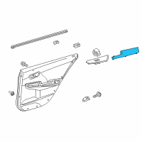 OEM 2016 Toyota Camry Armrest Diagram - 74250-06170-B0