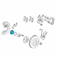 OEM 2017 Toyota Avalon Wheel Bearing Dust Shield Diagram - 43246-73010