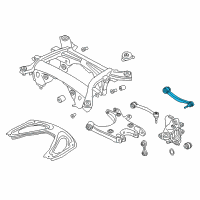 OEM 2018 BMW M6 Rubber Mount Wishbone, Left Diagram - 33-32-2-284-137