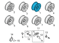 OEM 2021 Ford F-150 WHEEL ASY Diagram - ML3Z-1007-DA