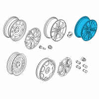 OEM Ford Escape Wheel, Alloy Diagram - GJ5Z-1007-D