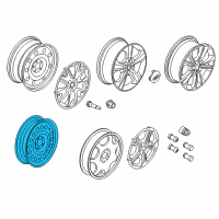 OEM 2014 Lincoln MKZ Wheel, Spare Diagram - CJ5Z-1015-B