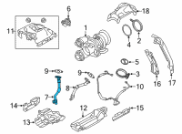 OEM 2022 BMW M850i xDrive EXHAUST TURBOCHARGER OIL RET Diagram - 11-42-9-453-878