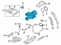 OEM 2021 BMW X6 EXCH. TURBO CHARGER Diagram - 11-65-5-A01-D10