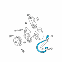 OEM 2003 Dodge Durango Line-Power Steering Pressure Diagram - 52106419AF