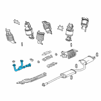 OEM 2011 Honda Ridgeline Pipe A, Exhuast Diagram - 18210-SJC-A11