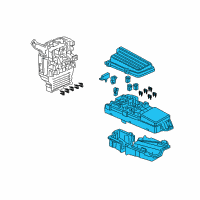 OEM Honda Accord Box Assembly, Relay Diagram - 38250-SDA-A21