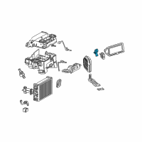 OEM 2006 Chrysler Crossfire Air Conditioner And Heater Actuator Diagram - 5099765AA