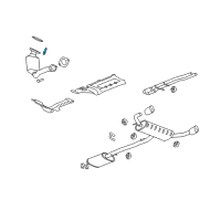 OEM Chevrolet Converter & Pipe Stud Diagram - 25354193