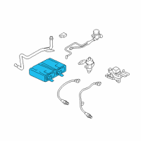 OEM Mercury Vapor Canister Diagram - 5L8Z-9D653-BB