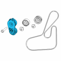 OEM 2016 Jeep Cherokee TENSIONER-Belt Diagram - 4627533AC