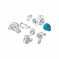 OEM 2007 Saturn Ion Front Transmission Mount Diagram - 20814995