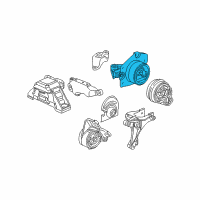 OEM 2010 Chevrolet Cobalt Mount Asm-Trans *White Diagram - 25829028