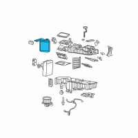 OEM Chevrolet Colorado Heater Core Diagram - 89019085