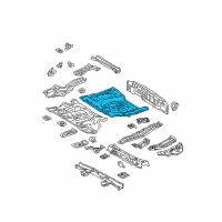 OEM Toyota Highlander Rear Floor Pan Diagram - 58311-0E903