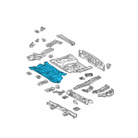 OEM 2007 Lexus RX350 Pan, Center Floor Diagram - 58211-0E900