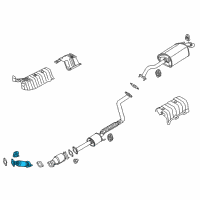 OEM 2014 Kia Forte Front Muffler Assembly Diagram - 28610A7400