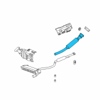 OEM Chrysler Sebring Catalytic Converter Diagram - 68039232AA