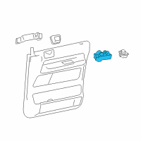 OEM Mercury Monterey Window Switch Diagram - 3F2Z-14529-AAB