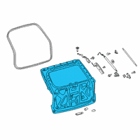 OEM 2021 Ford Explorer Lift Gate Diagram - LB5Z-7840010-A