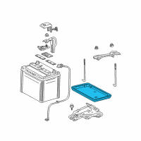 OEM 1996 Toyota 4Runner Tray Diagram - 74431-35030