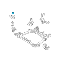 OEM 2007 Hyundai Entourage Damper Diagram - 21823-4D500