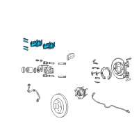 OEM 2007 Jeep Grand Cherokee Shoe Kit-Rear Disc Brake Diagram - 5080871AB