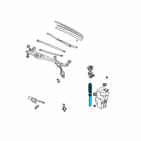 OEM 2001 Acura RL Hose, Washer Diagram - 76805-SP0-003