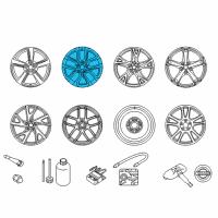 OEM 2020 Nissan 370Z Aluminum Wheel Diagram - D0CMM-6GA9A