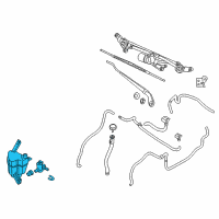 OEM 2013 Nissan Cube Tank Assembly-Windshield Wash Diagram - 28910-1FK0A