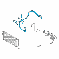 OEM Hyundai Tube Assembly-Suction & Liquid Diagram - 97775-D3801