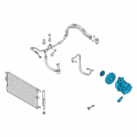 OEM 2018 Hyundai Tucson Compressor Assembly Diagram - 97701-D3301-AS1