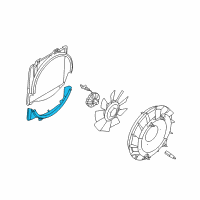 OEM Ford Lower Shroud Diagram - 6C2Z-8146-AA