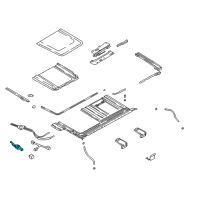 OEM Hyundai Elantra Motor Assembly-Sunroof Diagram - 81631-H1000