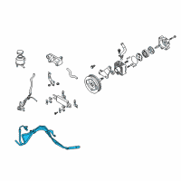 OEM Infiniti EX35 Power Steering Hose & Tube Set Diagram - 49710-1BA1A