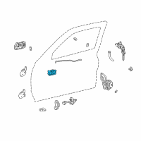 OEM 1996 Toyota Tacoma Handle, Inside Diagram - 69206-04010-B1