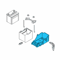 OEM Scion iA Battery Tray Diagram - 74431-WB001