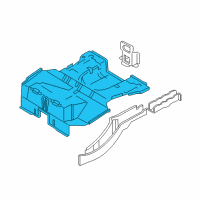 OEM 2000 Ford Focus Rear Floor Pan Diagram - 6S4Z-6311215-A