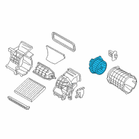 OEM 2013 Kia Rio Motor Assembly-Blower Diagram - 971111W100