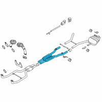 OEM 2015 BMW 650i xDrive Centre Muffler Diagram - 18-30-7-629-377