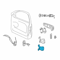 OEM 2001 Jeep Grand Cherokee Lower Door Hinge Driver Side Left Front Diagram - 55136481AE