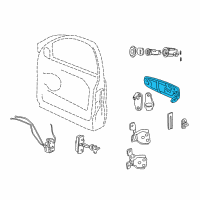 OEM 2000 Jeep Grand Cherokee Handle Diagram - 5GG27DX8AA