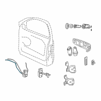 OEM Jeep Link-Inside Lock To Latch Diagram - 5014380AA