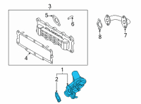 OEM 2021 Hyundai Elantra Valve Assembly-EGR Diagram - 28400-2J310
