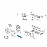 OEM 2010 Chevrolet Camaro Insulator-Plenum Panel Diagram - 92195864