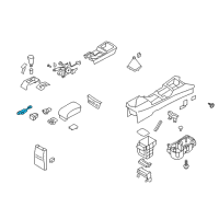 OEM 2010 Hyundai Elantra Cigar Lighter Socket Assembly Diagram - 95120-2L050