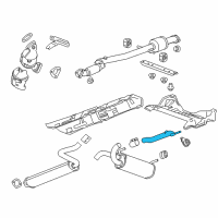 OEM Chevrolet Cruze Tailpipe Diagram - 13343365