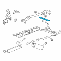 OEM 2019 Buick Cascada Front Pipe Bracket Diagram - 13258290