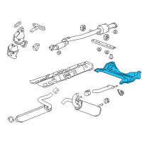 OEM 2012 Chevrolet Cruze Heat Shield Diagram - 13253836